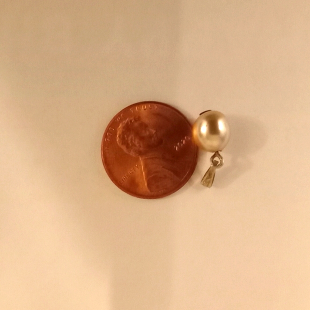 Vintage Single Pearl Pendant - Picture 2 of 6